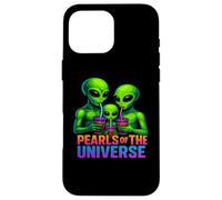 Extraterrestre Bebiendo té Boba Carcasa para iPhone 16 Pro MAX