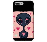 Extraterrestre divertido de San Valentín para los amantes del espacio y los ovnis Carcasa para iPhone 7 Plus/8 Plus