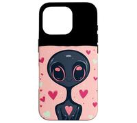 Extraterrestre divertido de San Valentín para los amantes del espacio y los ovnis Carcasa para iPhone 16 Pro