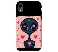 Extraterrestre divertido de San Valentín para los amantes del espacio y los ovnis Carcasa para iPhone XR