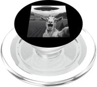 Extraterrestre Divertido OVNI Cabra Abducción Selfie PopSockets PopGrip para MagSafe