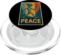 Extraterrestre divertido que da paz, gafas de sol alienígenas, paz OVNI PopSockets PopGrip para MagSafe