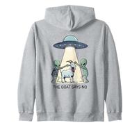 Extraterrestre Divertido secuestro de Cabra Sudadera con Capucha