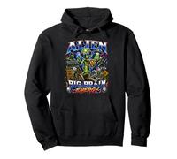 Extraterrestre DJ Running Rave Funny Alien Bootleg Sudadera con Capucha