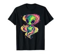 Extraterrestre Extraterrestre Colorido Trippy Camiseta