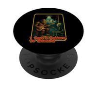 Extraterrestre Gracioso Bigfoot OVNI I Don't Believe In Humans Cryptid PopSockets PopGrip Adhesivo