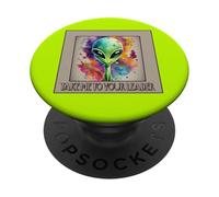 Extraterrestre Gracioso LLÉVEME A TU LÍDER PopSockets PopGrip Adhesivo