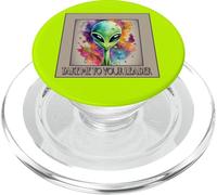 Extraterrestre Gracioso LLÉVEME A TU LÍDER PopSockets PopGrip para MagSafe