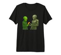 Extraterrestre Que Paga el Regalo criptográfico de la píldora Anaranjada Camiseta Premium