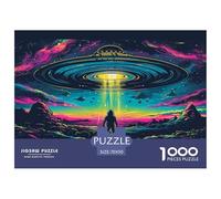 Extraterrestre UFO Puzzle Desafíos Divertidos Decoración del Hogar 1000 Piezas Juguetes Desafiantes ET Puzle Juego De Habilidad para Adultos 70x50cm/1000pcs