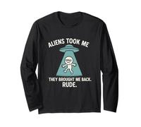 Extraterrestres me llevaron de vuelta grosero, divertido secuestro OVNI Manga Larga