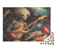 Extraterrestres psicodélicos Rompecabezas para Adultos |Extendiendo Evangelio| De Diversión Familiar 1000pcs (75x50cm)