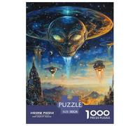 Extraterrestres Puzzles Imposible,desafío for Adults Juego EduGatoivo 1000 Piezas Obra De Arte De Juego De para Adultos Y Niños Mayores De 12 Años 38x26cm/1000pcs
