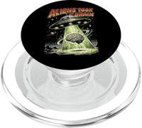 Extraterrestres tomaron mi Cerebro secuestro OVNI Retro Obra de Arte PopSockets PopGrip para MagSafe