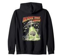 Extraterrestres tomaron mi Cerebro secuestro OVNI Retro Obra de Arte Sudadera con Capucha
