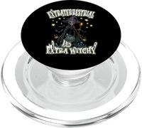 Extraterrestrial Y Extra Bruja Alien Bruja Amante del Espacio PopSockets PopGrip para MagSafe