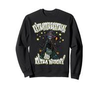 Extraterrestrial Y Extra Bruja Alien Bruja Amante del Espacio Sudadera
