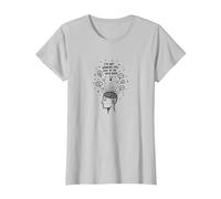 Extravagante Daydreamer Thoughts Bubbles Art Camiseta, Mujer, Plata, L