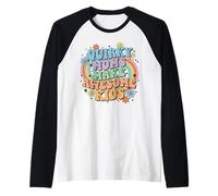 Extravagantes mamás Crean un Impresionante diseño Retro para niños Camiseta Manga Raglan