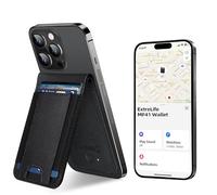 ExtreLife Cartera MagSafe con Apple Find My, soporte ajustable para 8 tarjetas, cartera magnética para iPhone 17/16/15/14/13/12, bloqueo RFID, color negro