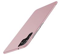 Extrem Dünn Kompatibel mit Samsung Galaxy S22 Ultra Hülle Slim Seidig-Mattes Kratzfest Handyhülle Schutzhülle Hardcase Anti-Fingerprint Case Cover Hardcase Samsung Galaxy S22 Ultra 6.8 Zoll Rosa
