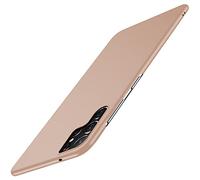 Extrem Dünn Kompatibel mit Samsung Galaxy S22 Ultra Hülle Slim Seidig-Mattes Kratzfest Handyhülle Schutzhülle Hardcase Anti-Fingerprint Case Cover Hardcase Samsung Galaxy S22 Ultra 6.8 Zoll Oro
