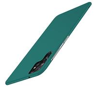 Extrem Dünn Kompatibel mit Samsung Galaxy S22 Ultra Hülle Slim Seidig-Mattes Kratzfest Handyhülle Schutzhülle Hardcase Anti-Fingerprint Case Cover Hardcase Samsung Galaxy S22 Ultra 6.8 Zoll Verde