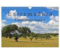 Extremadura - Unbekanntes Spanien (Wandkalender 2026 DIN A4 quer), CALVENDO Monatskalender: Die Extremadura, das Herkunftslandand der spanischen ... aus der Römerzeit bis in das Mittelalter.