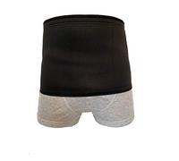 EXTREME Banda de colostomía Suave y expandible para estomía, Faja Moldeadora de Cuerpo con Silicona, 25 cm de Ancho, Negro, 44" to 46"