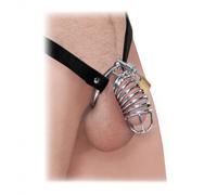 Extreme Chastity Belt Silver/Black