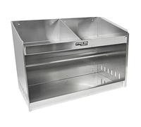 Extreme Max 5001.6056 Deluxe - Estante de Aluminio Doble para Casco, Organizador de gabinete de Almacenamiento para Remolque de Carreras Cerrado, Tienda, Garaje, Almacenamiento