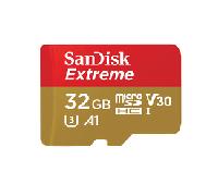 SANDISK Extreme memoria flash 32 GB MicroSDHC Clase 10 UHS-I