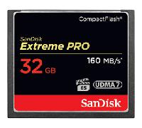 Trajeta SD - Sandisk 32GB Extreme Pro CF 160MB/s 32GB CompactFlash