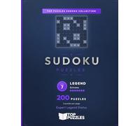 Extreme Sudoku Puzzles for Adults - Large Print: 200 Legend-Level Puzzles with Step-by-Step Online Solutions (SDK-S06)