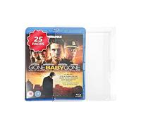 EXTREMEGRIPPRO Fundas Protectoras Steelbook compatibles con BLU-Ray, Ajuste Personalizado, Lomo Visible, 0,35 mm, Pet Transparente, sin Tarjeta J, tamaños de Paquete de 25