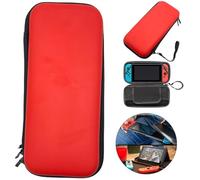 EXTREMEGRIPPRO Slim Armor - Funda rígida de viaje para Nintendo Switch OLED EVA (rojo)