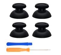 eXtremeRate 2 Pares de Joysticks para ps5 para ps4 Control Palancas Analogicos Joystick Reemplazable para ps5 Repuesto para Pulgar Thumbsticks para ps4 Slim Pro-No Incluye Mando(Negro)