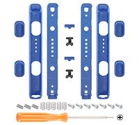 eXtremeRate 2 Piezas de Carcasa para Nintendo Switch Joycon Strap Shell de Reemplazo Placa Cubierta de Correa Muñeca Joycon Carcasa Wrist Strap Botones para Nintendo Switch(Transparente Azul)