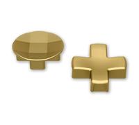 eXtremeRate 2 Piezas de D-Pad Acero Inoxidable Magnético Dpads para Xbox Elite 1/2 Control Piezas de Repuesto Botones de Dpad Dirección Botón para Xbox One Elite & Xbox One Elite Series 2(Oro Héroe)