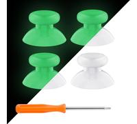 eXtremeRate 4 Piezas Joysticks para Xbox Series S X Control Palancas Analogicos Joystick Reemplazable Repuesto para Pulgar Thumbsticks para Xbox One S/X/Estandard/Elite Mando(Brilla en Oscuridad)