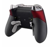 eXtremeRate Agarre de Goma para Xbox One Elite Accesorios Asa Izquierda Derecha Empuñadura Antideslizante Grip Mango de reemplazo Kit para Xbox One Elite Control-Modelo 1698 (Rojo)