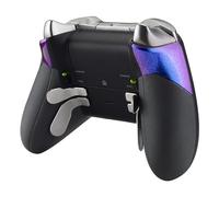 eXtremeRate Agarre de Goma para Xbox One Elite Accesorios Asa Izquierda Derecha Empuñadura Antideslizante Grip Mango de reemplazo Kit para Xbox One Elite Control-Modelo 1698 (Azul a Violeta)