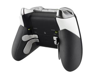 eXtremeRate Agarre de Goma para Xbox One Elite Accesorios Asa Izquierda Derecha Empuñadura Antideslizante Grip Mango de reemplazo Kit para Xbox One Elite Control-Modelo 1698 (Blanco)