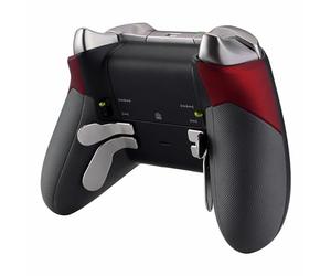 eXtremeRate Agarre de Goma para Xbox One Elite Accesorios Asa Izquierda Derecha Empuñadura Antideslizante Grip Mango de reemplazo Kit para Xbox One Elite Control-Modelo 1698 (Rojo)