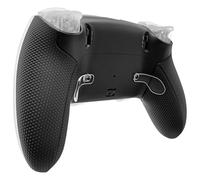 eXtremeRate Beyond ARC Carcasa Inferior Compatible con ps5 Edge Controller Accesorios Placa Cubierta Trasera con Grip de Goma de Repuesto y Marco Decorativo para ps5 Edge Mando (Negro)