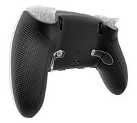 eXtremeRate Beyond ARC Carcasa Inferior Compatible con ps5 Edge Controller Accesorios Placa Cubierta Trasera con Grip de Goma de Repuesto y Marco Decorativo para ps5 Edge Mando (Negro)