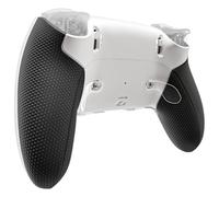 eXtremeRate Beyond ARC Carcasa Inferior Compatible con ps5 Edge Controller Accesorios Placa Cubierta Trasera con Grip de Goma de Repuesto y Marco Decorativo para ps5 Edge Mando (Blanco Negro)