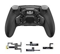 eXtremeRate Beyond Kit de Carcasa con Paletas Traseras para ps5 Edge Mando, Pantalla OLED, Empuñaduras Ergonómicas Antideslizantes, 4 Botones Traseros Reprogramables（Negro）