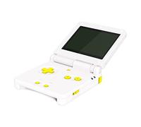eXtremeRate Botones Completos para Gameboy Advance SP (GBA SP), Teclas de Repuesto A B L R, Power On/Off, Volumen y D-Pad, No Incluye Control, Amarillo Girasol