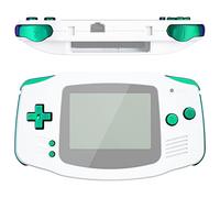 eXtremeRate Botones Completos para Gameboy Advance, Teclas de Repuesto A B L R D-Pad Select Start, Accesorios para GBA, Sin Consola Portátil, De Violeta a Verde